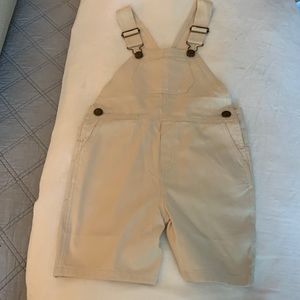 NWT Little English Unisex Khaki Overall - size 6
